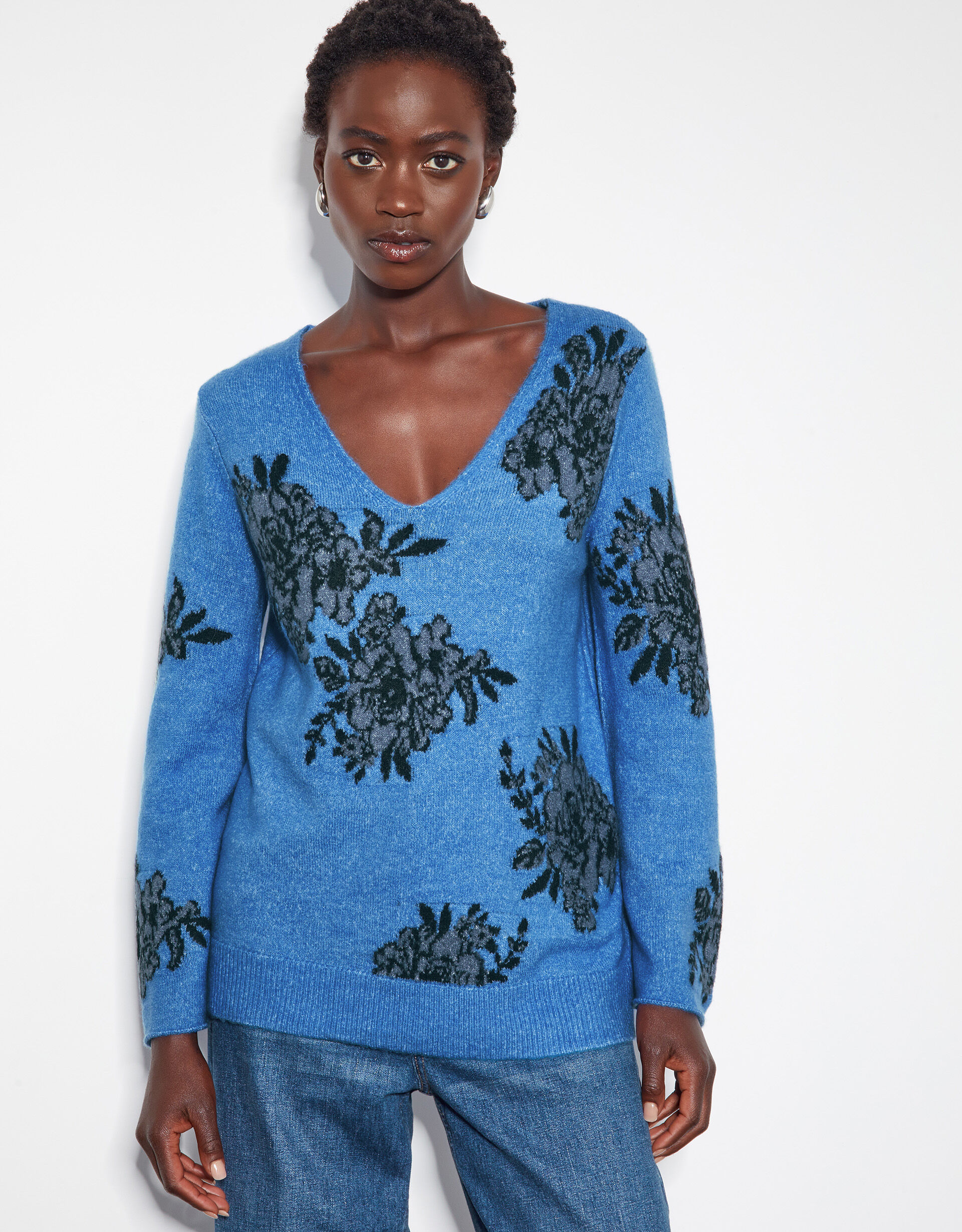 Blue Long Women s Knitwear Jumpers Cardigans Monsoon Global