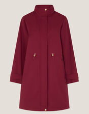 Ada Packable Hood Raincoat, Red (BURGUNDY), large