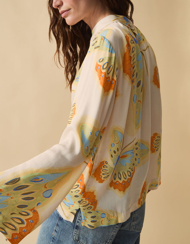 Clemence Aurelie Butterfly Top, Ivory (IVORY), large