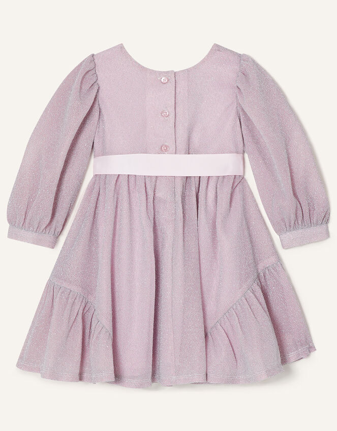 Baby Erin Long Sleeve Sparkle Dress , Pink (PINK), large