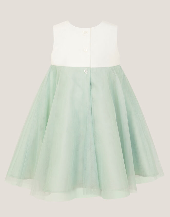 Baby Duchess Pearl Swing Dress, Green (SAGE), large