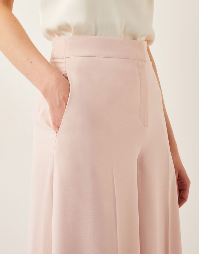 Ruth Wide Leg Trousers, Pink (PALE PINK), large