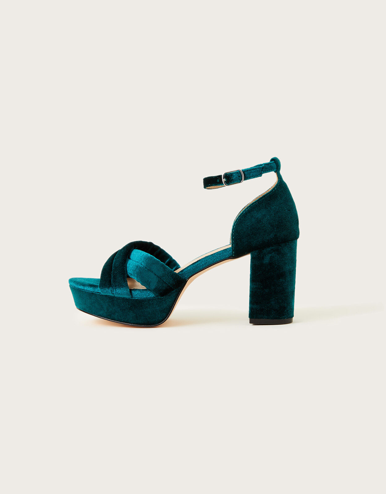 Buy Mast & Harbour Women Teal Blue Braided Block Heels - Heels for Women  17094216 | Myntra