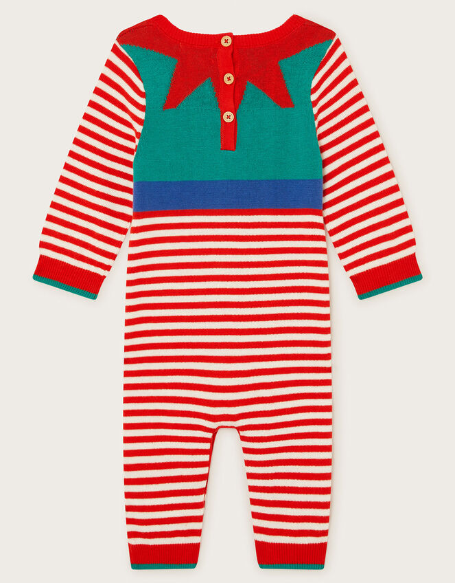 Newborn Christmas Elf Sleepsuit, Green (GREEN), large