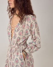 Maison Hotel Anne Floral Shimmer Maxi Dress, Multi (MULTI), large