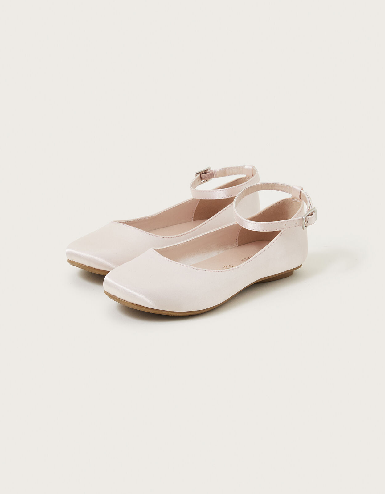Satin Ballerina Flats Pink