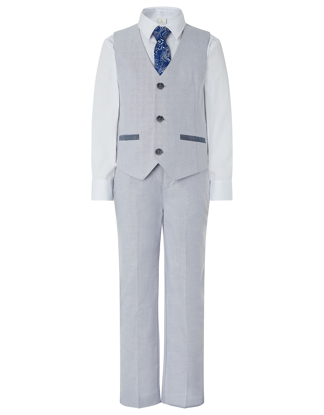 Grayson Oxford Four Piece Suit Set Grey