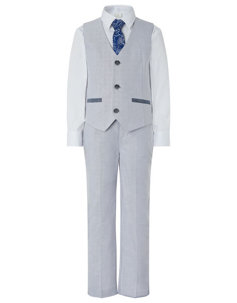 Grayson Oxford Four-Piece Suit Set Grey, Grey (GREY), large