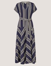 Shilta Stripe Jersey Maxi Dress, Blue (NAVY), large