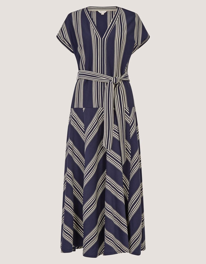 Shilta Stripe Jersey Maxi Dress, Blue (NAVY), large