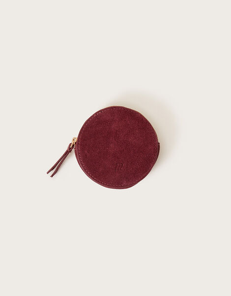 Suede Round Coin Purse, , large