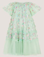 Kala Floral Appliqu&eacute; Party Dress, Green (SAGE), large