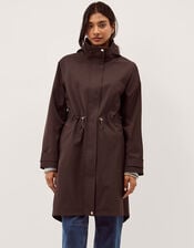 Ada Waterproof Raincoat, Brown (CHOCOLATE), large