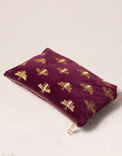 Elizabeth Scarlett Honey Bee Zip Pouch, , large