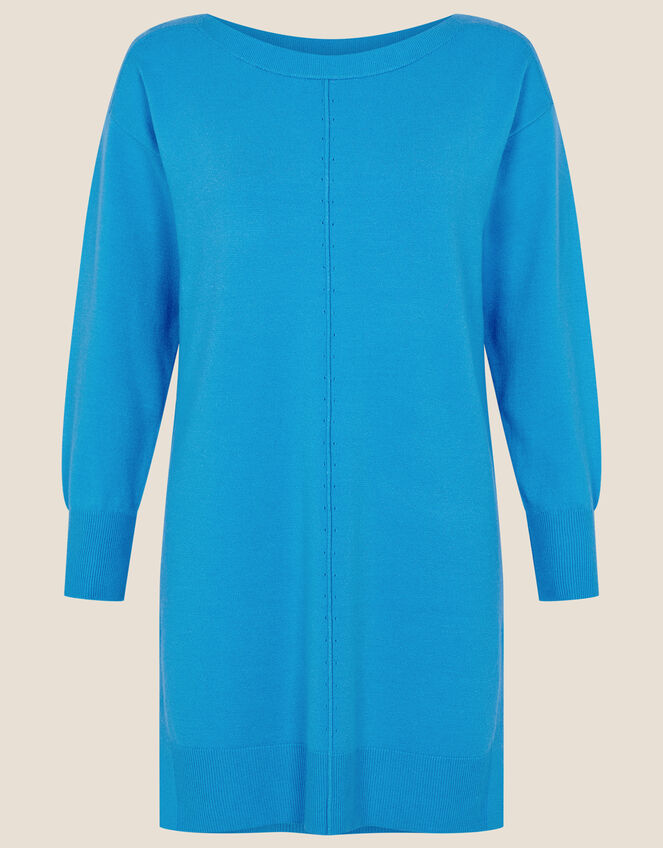 Longline Tunic, Blue (AQUA), large