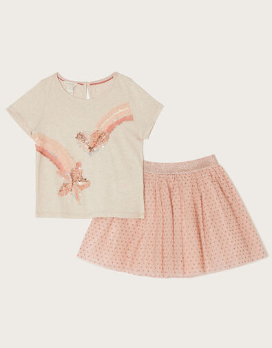 Shooting Hearts Skirt and Top Set Pink, Pink (PALE PINK), large
