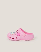 Unicorn Charm Clogs, Pink (PINK), large