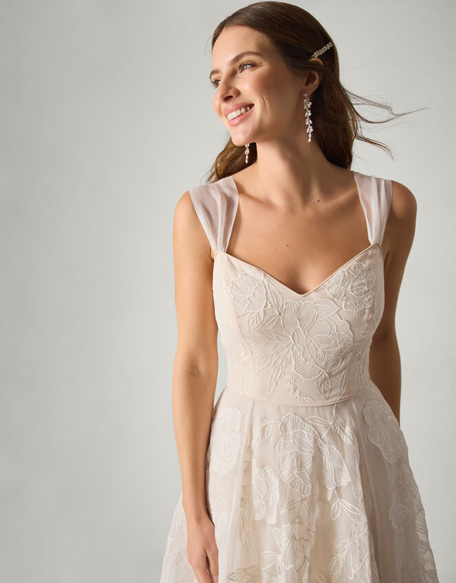 Rose Organza Maxi Wedding Dress, Ivory (IVORY), large