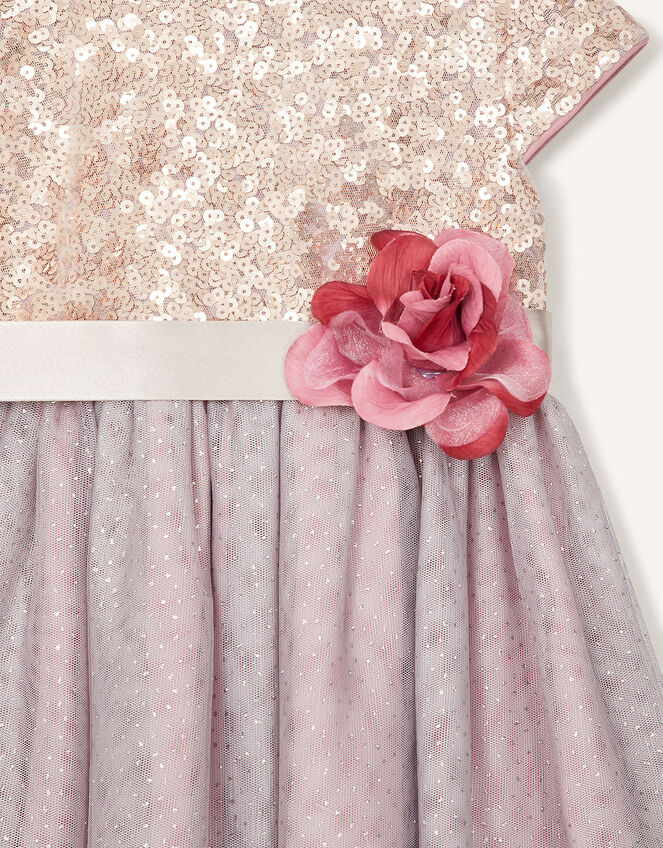 Baby Paige Sequin Dress, Pink (DUSKY PINK), large