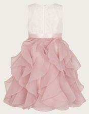 Lace Cancan Ruffle Dress, Pink (PINK), large