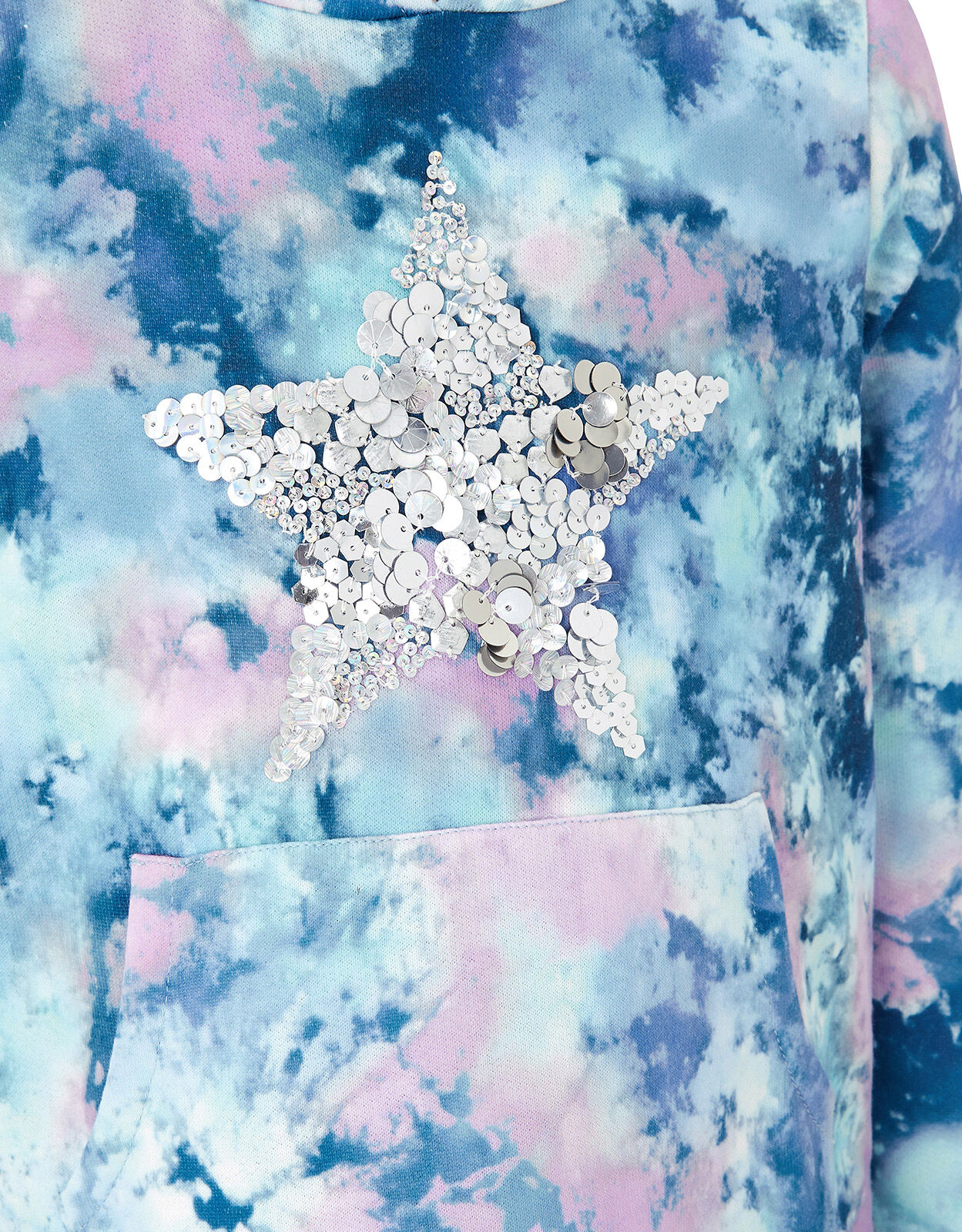 Tie dye sequin hoodie new arrivals