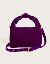 Velvet Knot Cross-Body Bag, , large