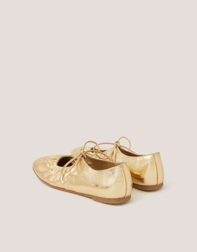 Blair Metallic Ballet Flats, Gold (GOLD), large