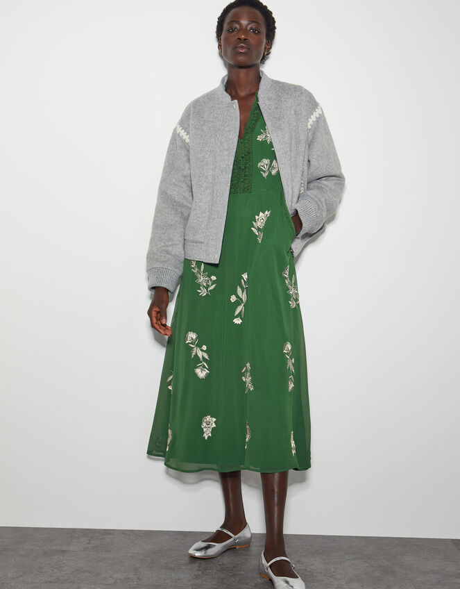 Erica Shirt Dress, Green (GREEN), large