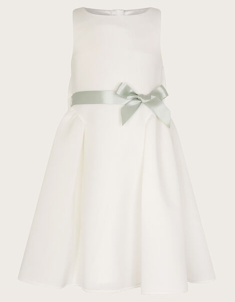Molly Scuba Bridesmaid Dress, Ivory (IVORY), large