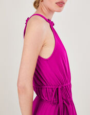 Jersey Halter Jumpsuit, Pink (PINK), large