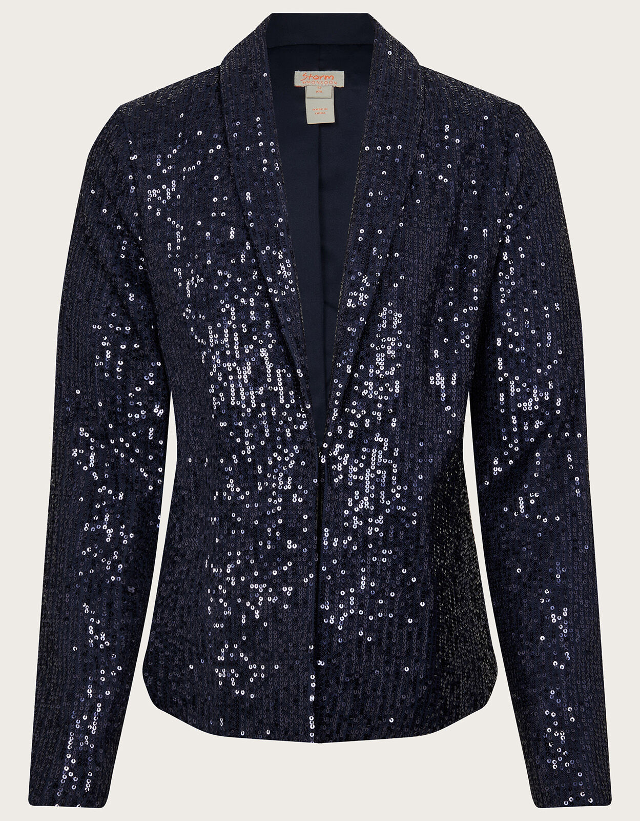 Blue sequin blazer new arrivals