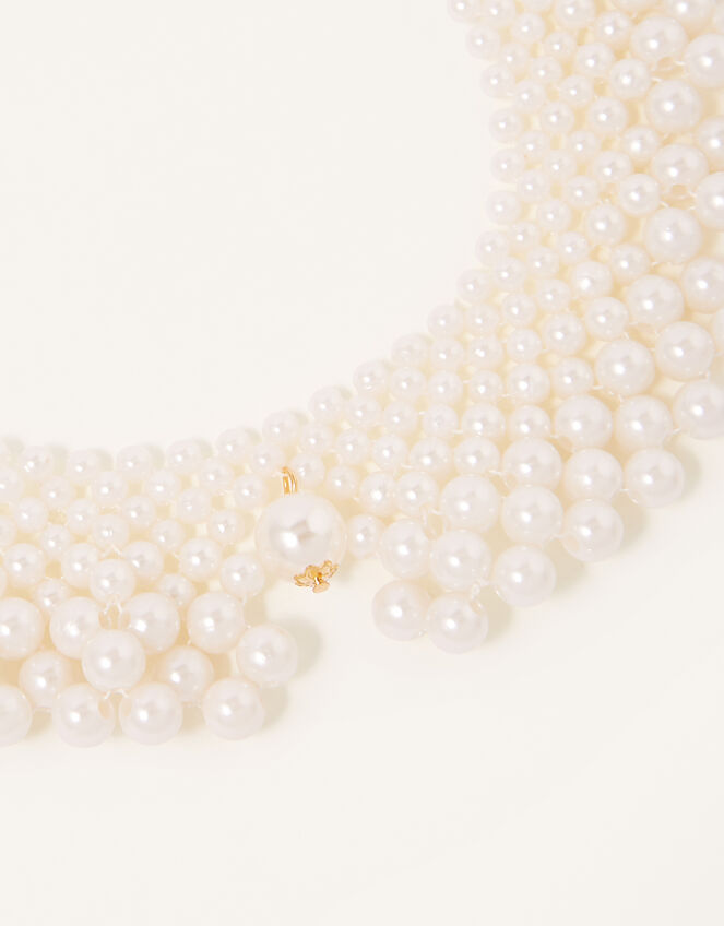 Pearly Collar Necklace, , large