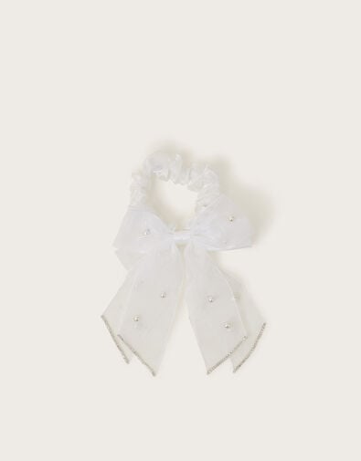 Communion Bow Scrunchie, , large