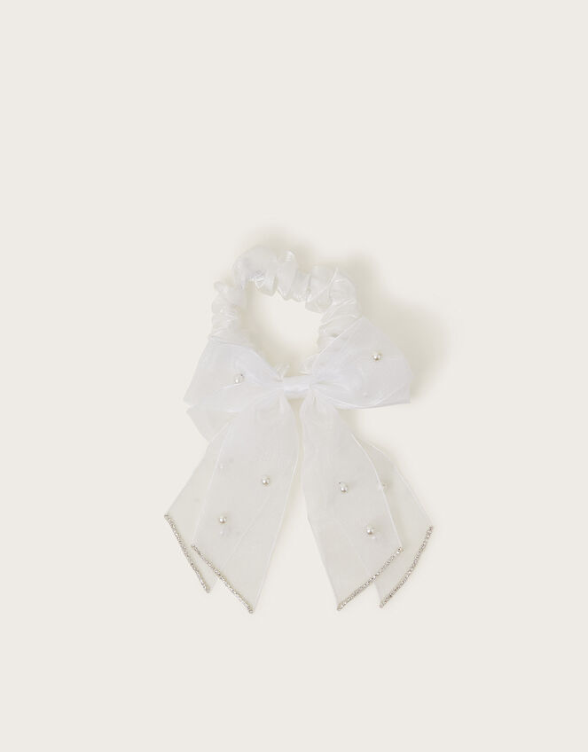 Communion Bow Scrunchie, , large