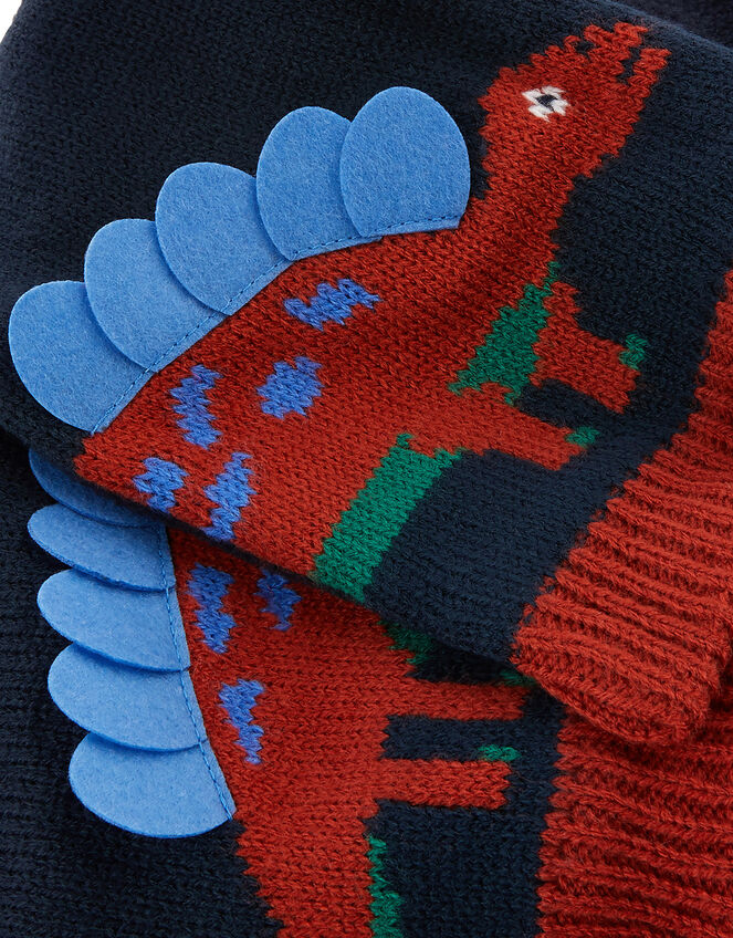 3D Dino Dom Knit Scarf, , large