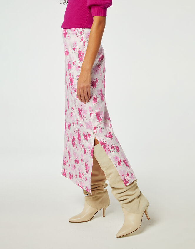 Fabienne Chapot Floral Print Skirt, Pink (PINK), large