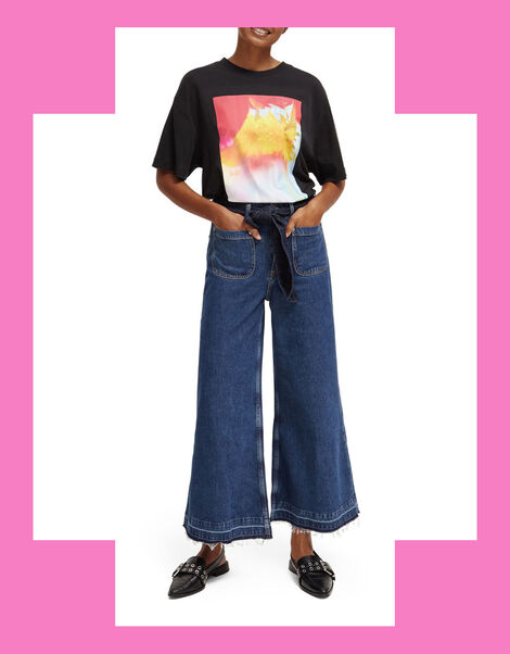 Scotch and Soda Wave Flare Jeans Longer Length, Blue (INDIGO), large