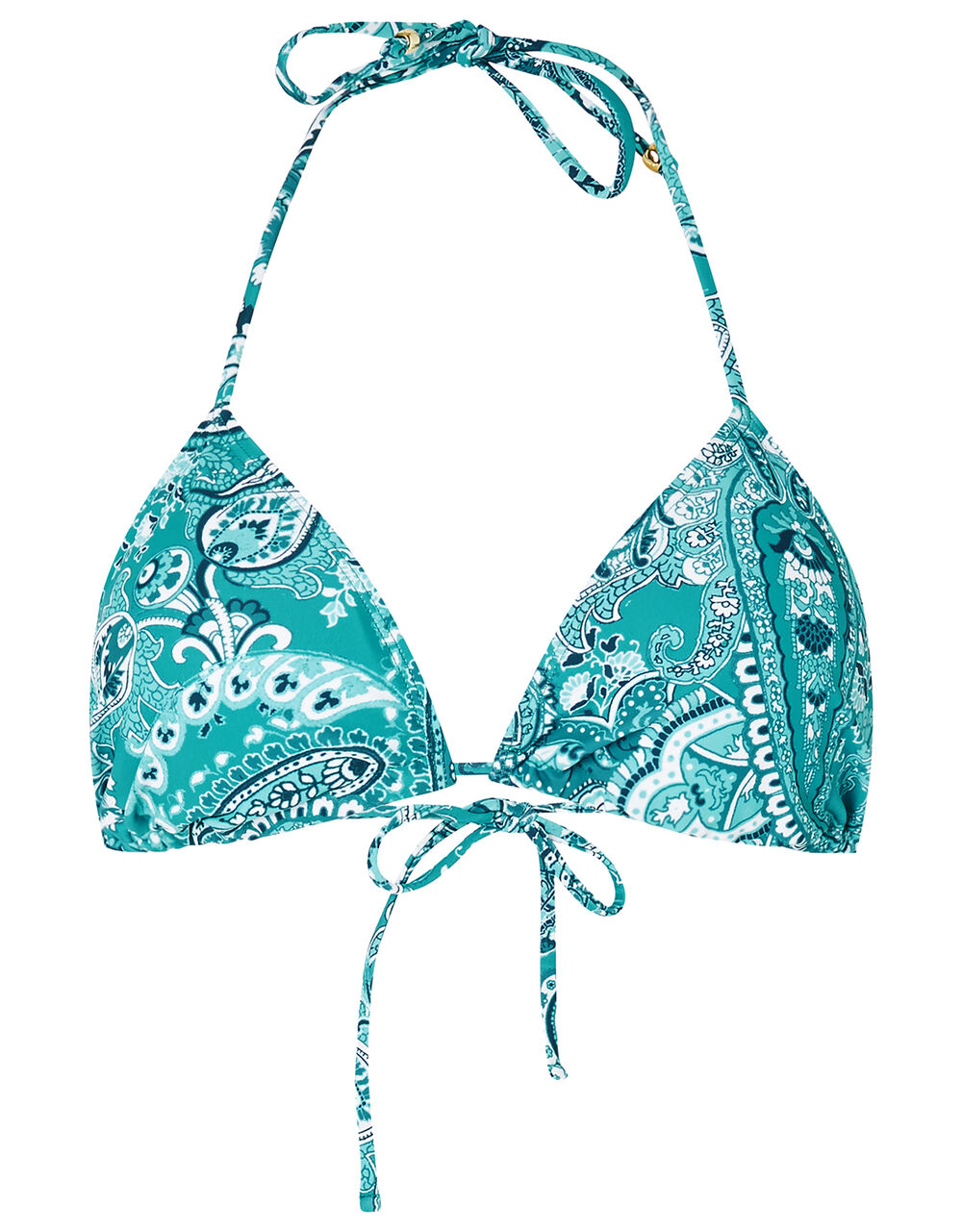 Paisley Bikini Top with Recycled Polyester Blue | Bikini tops | Monsoon ...