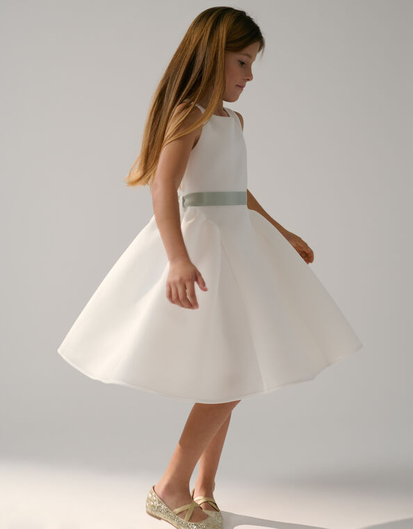 Molly Scuba Bridesmaid Dress, Ivory (IVORY), large
