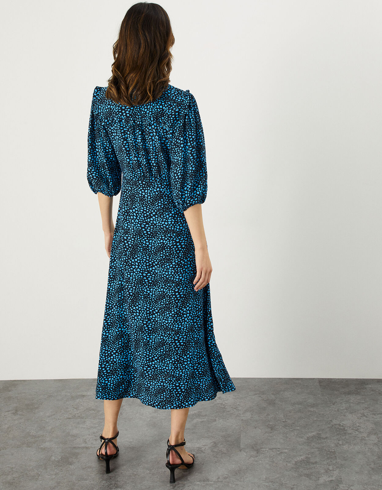 Cheryl spot deals midi dress