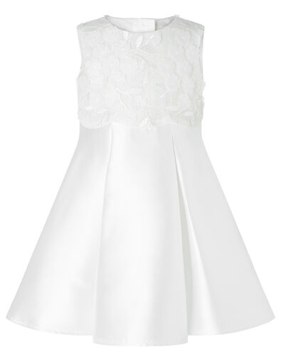 Baby Anika Floral Bodice Dress, Ivory (IVORY), large