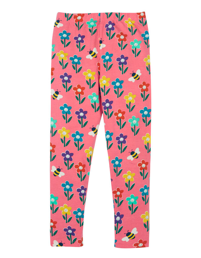 Frugi Libby Printed Leggings, Pink (PINK), large