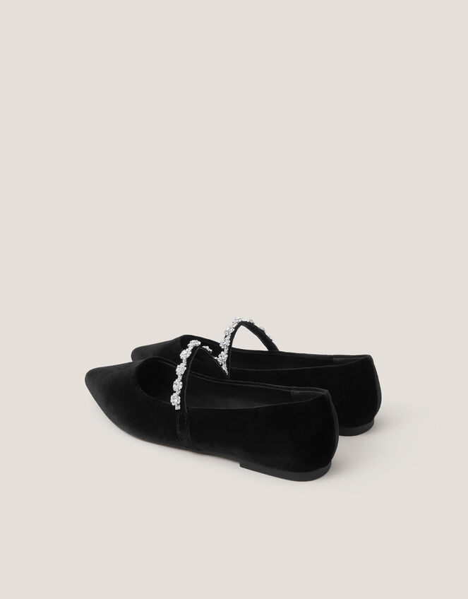 Elia Embellished Velvet Pumps, Black (BLACK), large