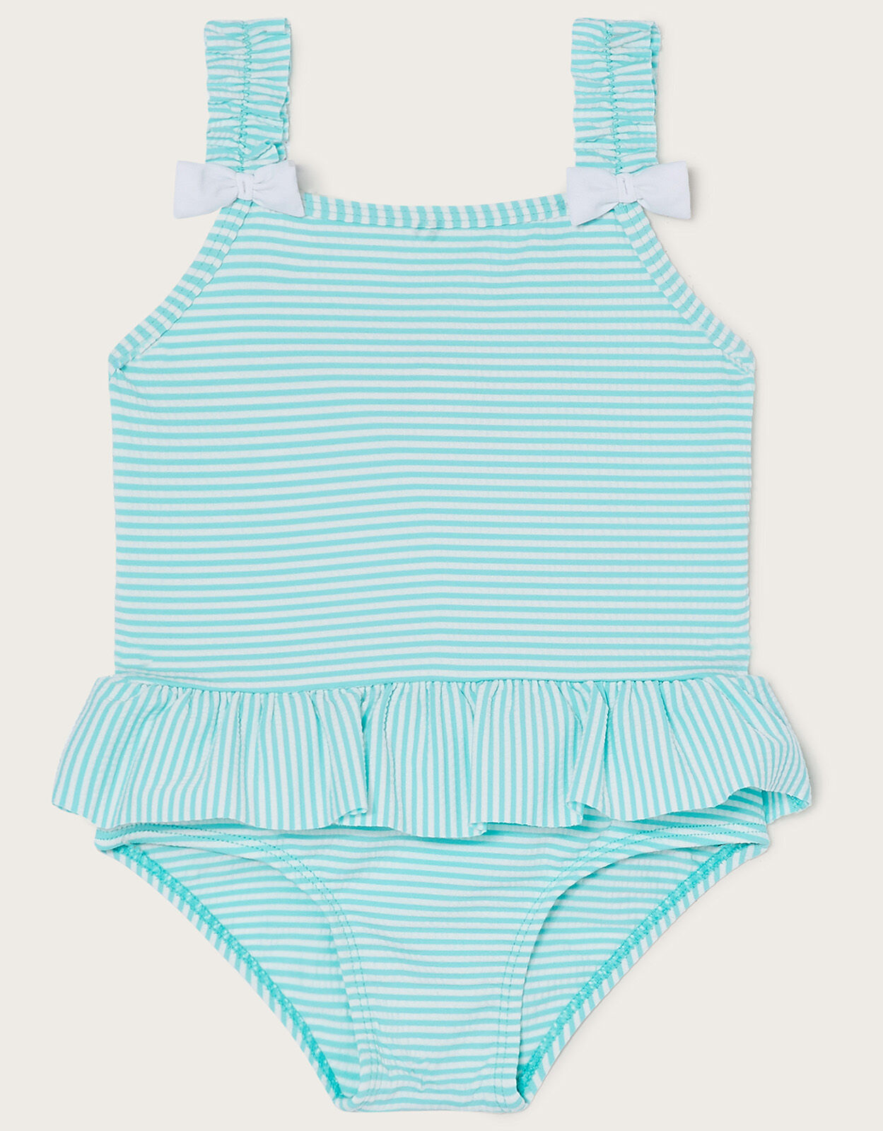 Baby Seersucker Swimsuit Blue