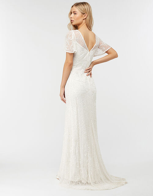 Helena Embellished Maxi Wedding Dress Natural Wedding Dresses