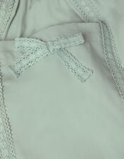 Lace Trim Barrel Pants, Green (GREEN), large