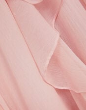 Arizona Halter Ruffle Prom Dress, Pink (PALE PINK), large