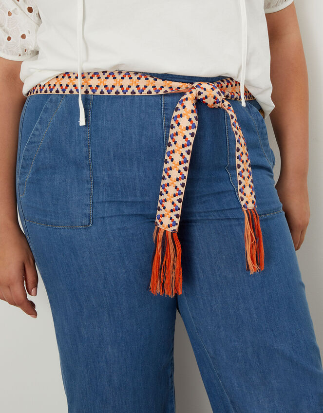 Fabric Tape Fringe Trim Belt , , large