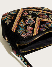 Embroidered Cross-Body Bag, , large