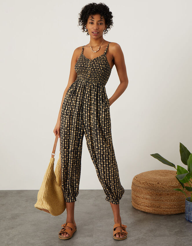 The Batik Beach Jumpsuit, Blue (BLUE), large